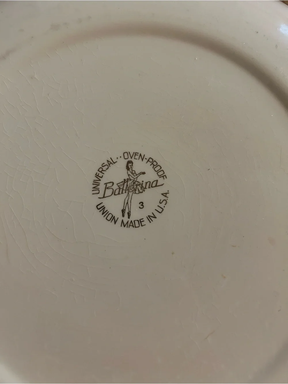 VTG Universal Ballerina Dinner Plate.‎